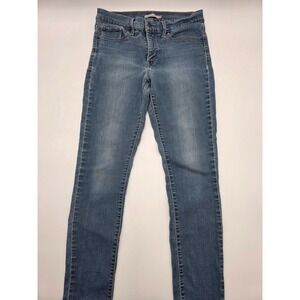 WOMENS LEVIS 311 SHAPING SKINNY JEANS DISTRESSED 33X 30